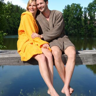 Bademantel Handtuch Ibiza Herka-Frottier terry towel bath robe cotton Baumwolle