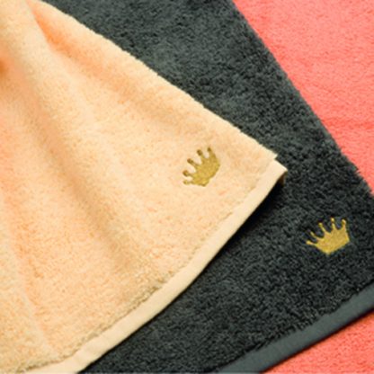 Handtuch Premium Krone Herka-Frottier Luxus Bad Modern Living Stick terry towel crown embroidery Baumwolle