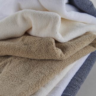 BIO Leinen Badetuch Baumwolle BIO zertifiziert & Handtuch, GOTS Frottier | 100% |
